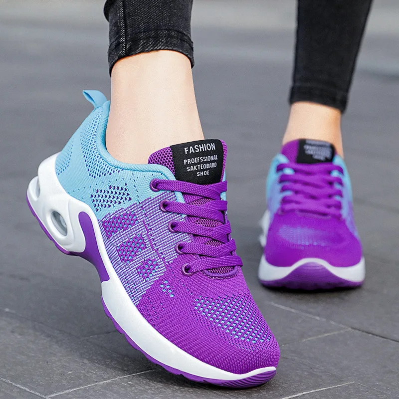 DISCOUNT New oversized women’s shoes, mesh breathable sports shoes, women’s soft sole air cushion shoes, casual running shoes trend